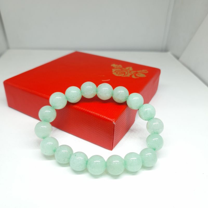 Fourfashion Gelang Giok Untuk Kesehatan Import Natural Asli Batu Alam Pria &amp; Wanita