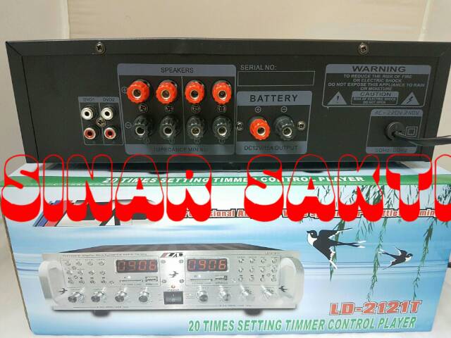 Ampli Walet 4 CH 2 Player +Timer Digital + Suara Nginap dan Panggil Kualitas Terbaek