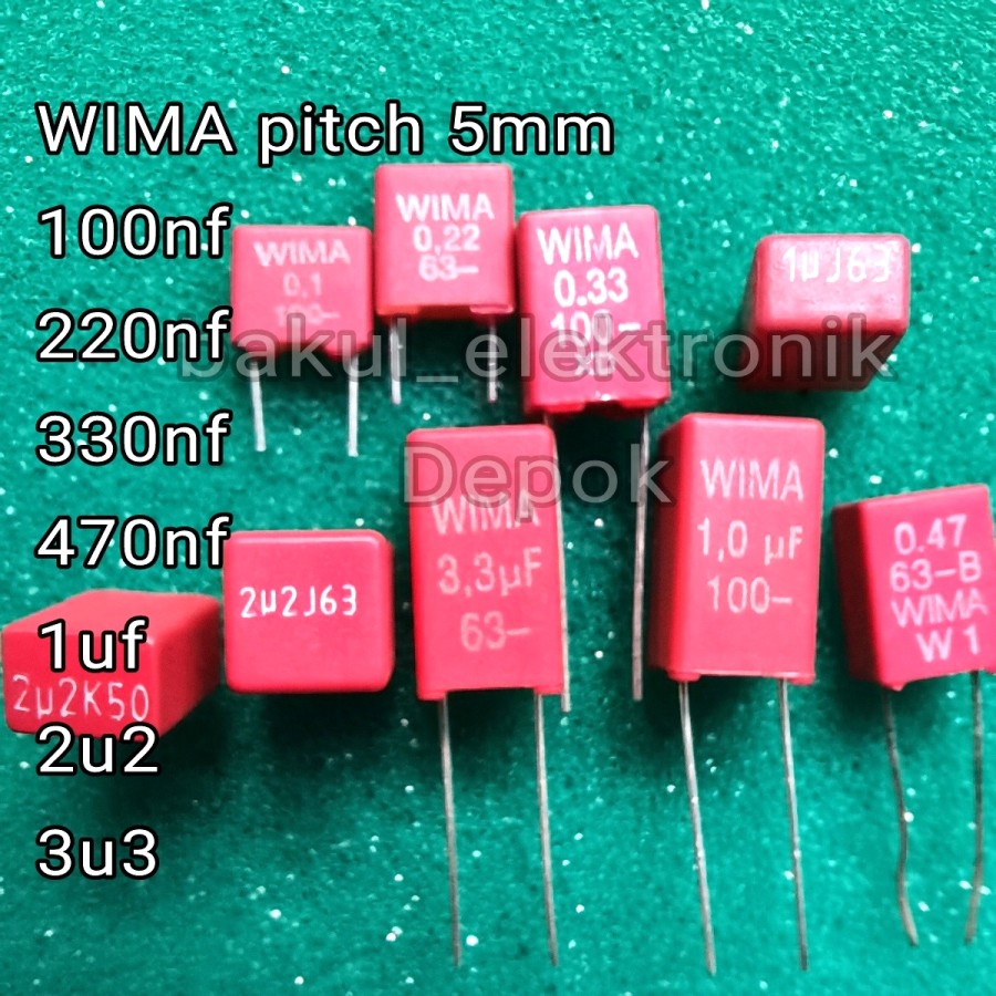 WIMA 100NF220NF330NF470NF1UF2U23U3