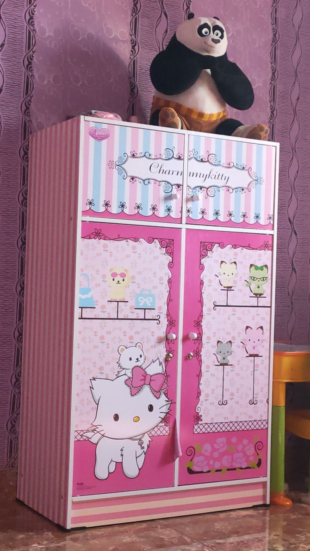 Lemari Pakaian Anak Karakter Charmy Kitty Wd 1311 Cmy