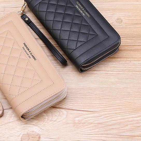 ✻ PX 641 Dpmpet Panjang Wanita 2 Ruang (2 Resleting) - Dompet Import Kualitas Premium - Dompet Canti