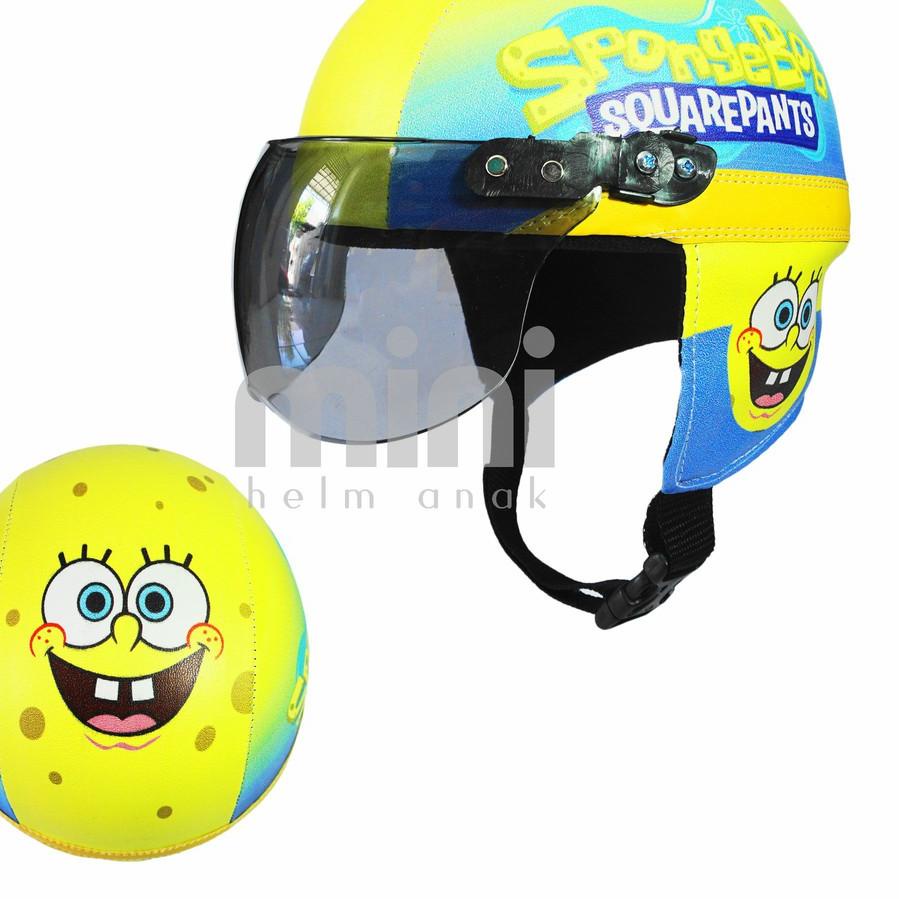 Terbaru SUPER Helm Anak Retro Spongebob 시