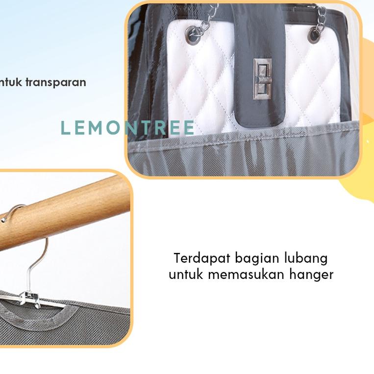 ➼ Rak Tas Gantung Lemari Portable Tempat Tas Gantung Serbaguna -RAK-TRANSP- Lemontreeid ✯