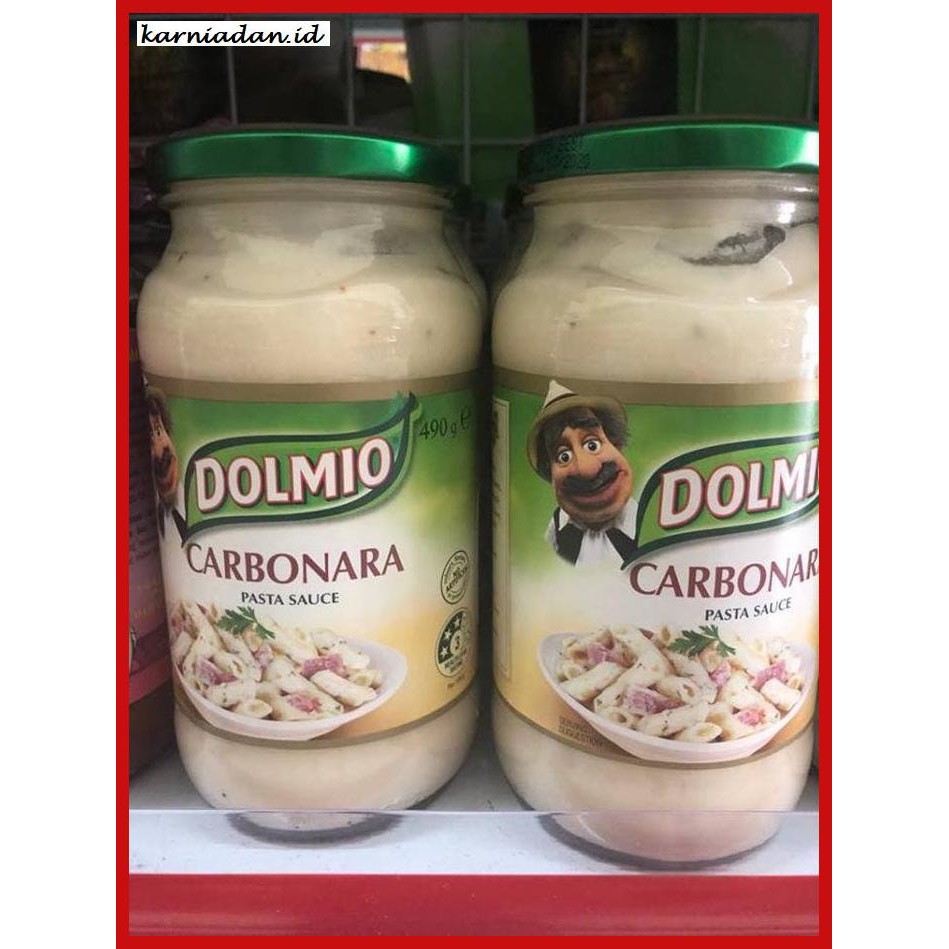 

gnidderdsaus- dolmio carbonara / pasta sauce 490g -asliiiiii.