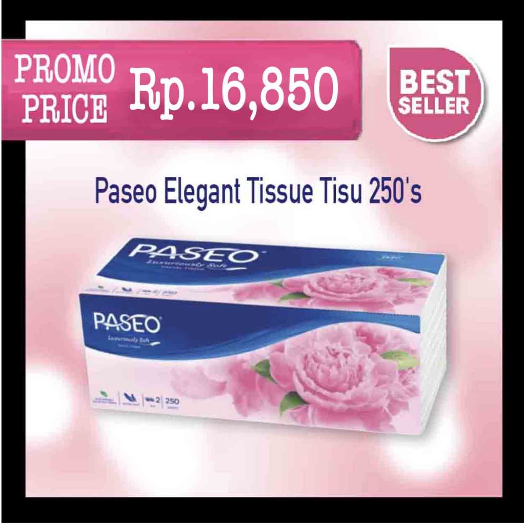 Paseo Elegant 250 Tissue Tisu Sheets-1pcs ((PROMO))