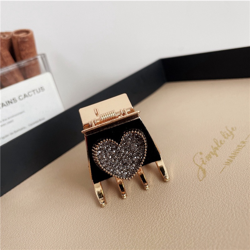 2022 Jepit Rambut Bentuk Cakar Kepiting Aksen Berlian Imitasi Untuk Wanita