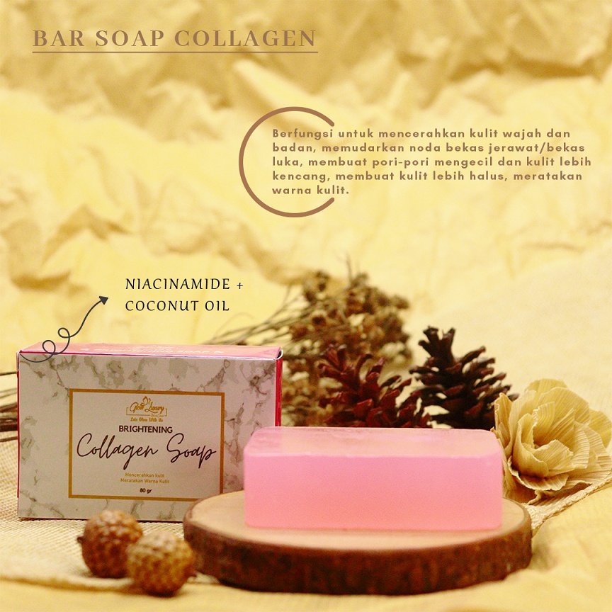 BAR SOAP COLLAGEN GLOW LUXURY BPOM /sabun wajah/sabun badan Glow Luxury