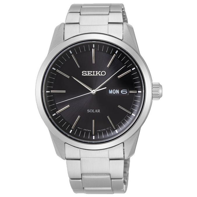 Jam Tangan Pria Seiko Analog SNE527P1 Solar Power Stainless Steel