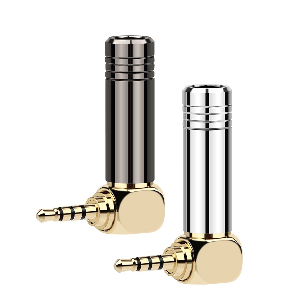 1pc Adapter Konektor Audio Jack 4 Pole 2.5mm Bahan Metal Aluminum Untuk Earphone