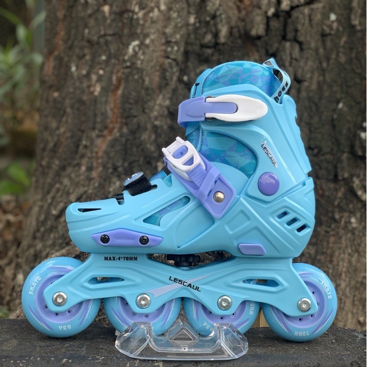 Sepatu Roda Anak Inline Skate Anak Lescaul Blue Bukan Cougar atau Lynx