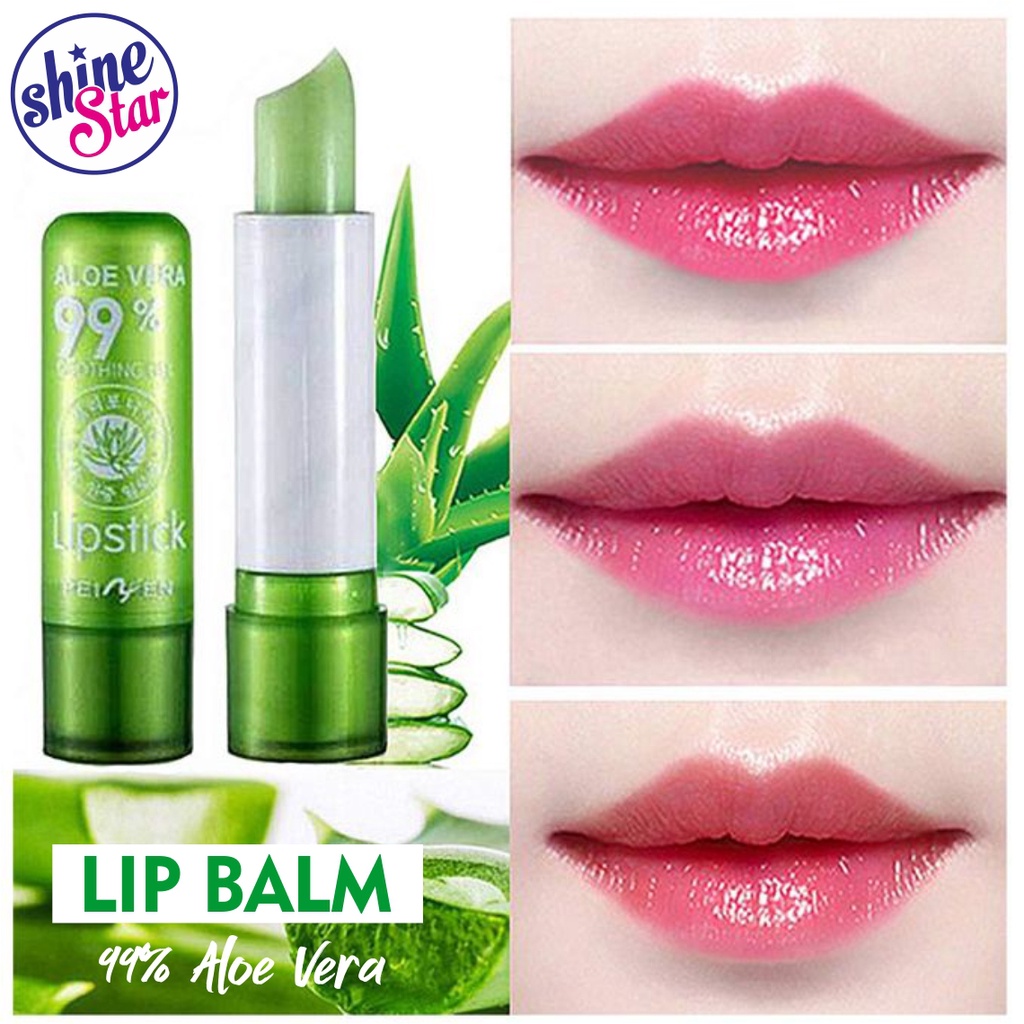 SHINE STAR - Lipbalm Tanako Aloevera / Lipstik Aloevera Lip Gloss / Lipbalm Pelembab Bibir Pria dan Wanita Alami