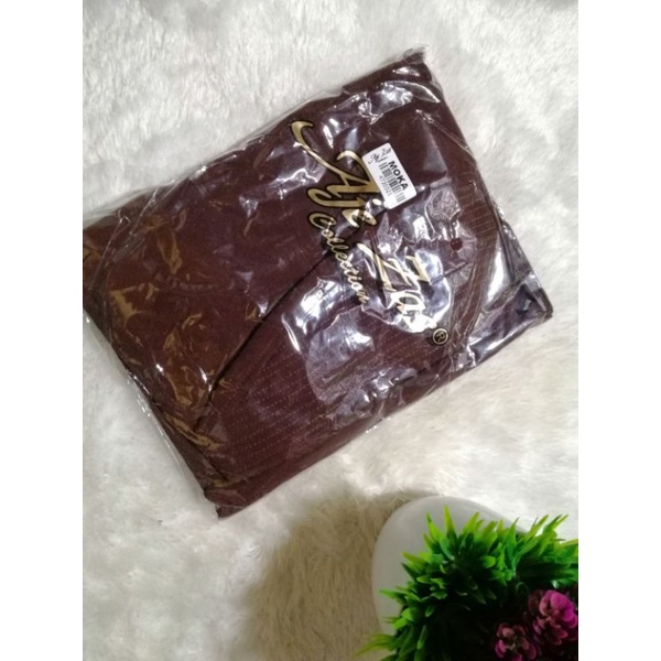 Khimar aje zas moka /moca best seller premium original aje zas-Coklat tua