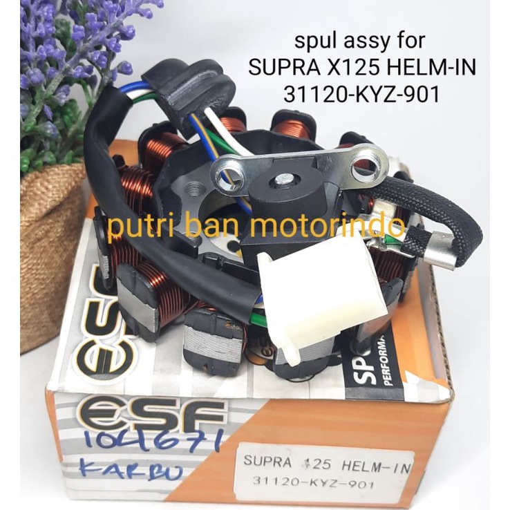 SPUL ASSY SUPRA X 125 HELM-IN SEPUL STATOR COMP SUPRA HELM IN KARBU