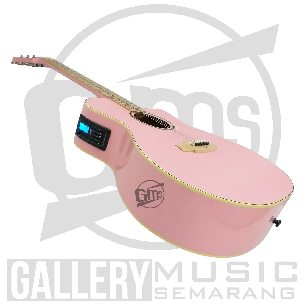 Gitar Akustik Elektrik Cole Clark Fingerboard Maple Preamp Equalizer Tuner Cowboy AW-5
