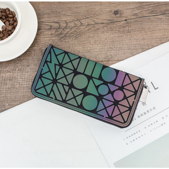 Dompet Wanita Panjang Geometric Geometris Luminous wallet