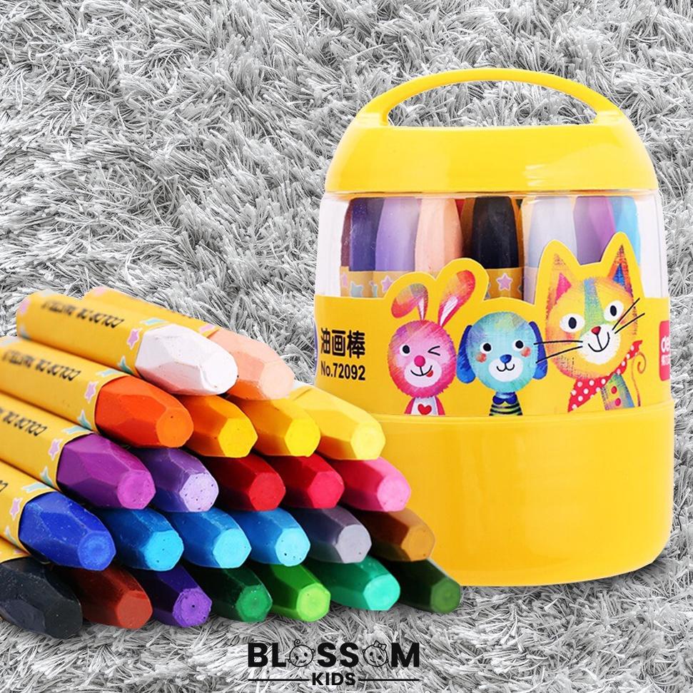 

<MiP ❤> Crayon Anak Set 24Pcs Krayon Oil Pastel Mewarnai Anak - Blossom Kids ||Penjualan terlaris