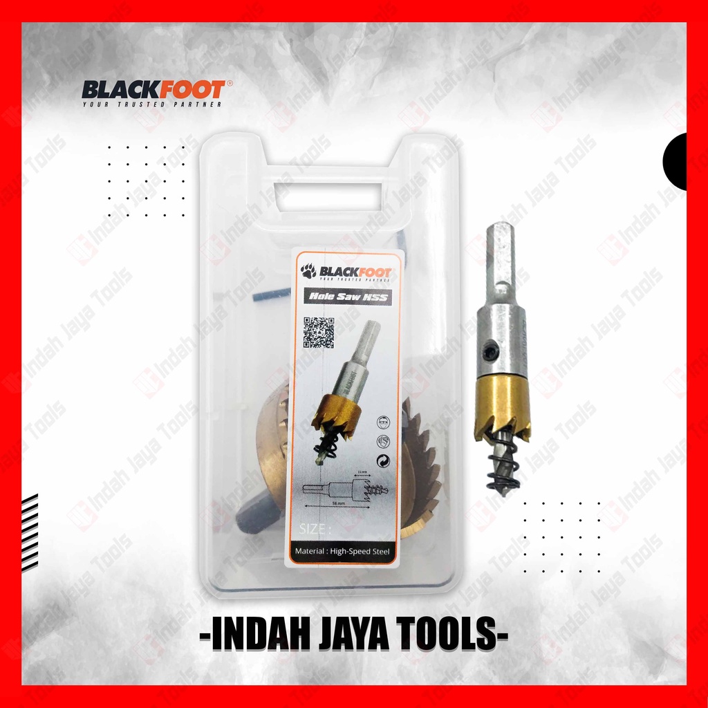 BLACKFOOT HoleSaw BESI HSS 60 mm - Hole Saw Mata Bor Kayu Pelubang