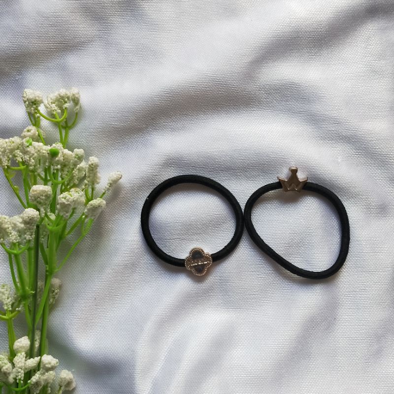 gelang karet | gelang | gelang hitam | karet rambut