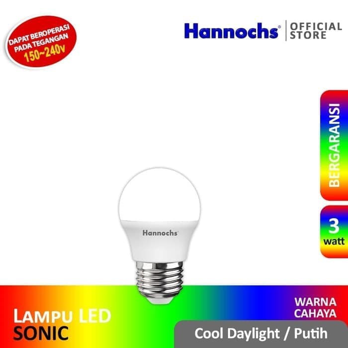 Hannochs Sonic LED Bulb 3 Watt - Bola Lampu Bohlam