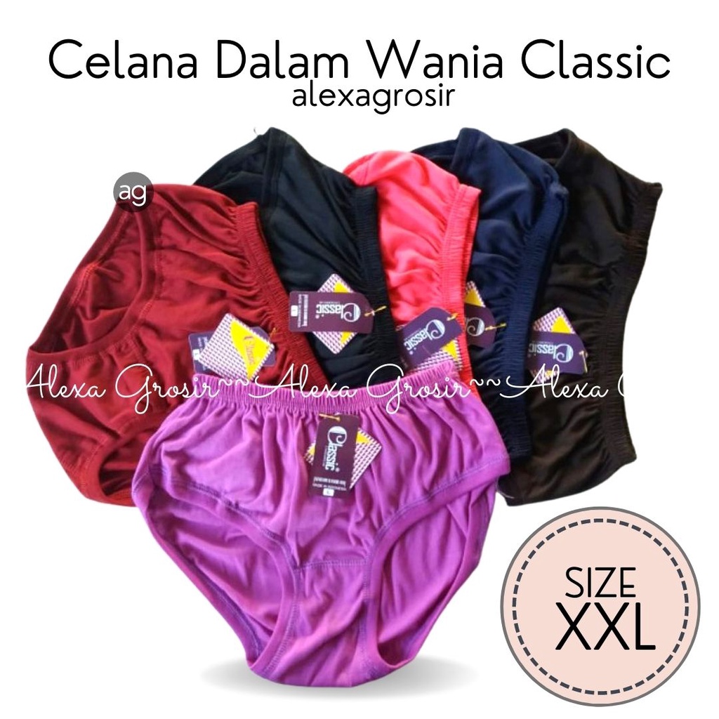 1 pcs celanadalamwanita / cdwanita / LINGERY cd wanita katun / CLASSIC SIZE XXL / bahan lembutnyaman