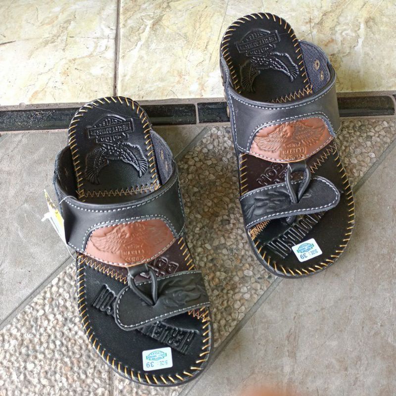 Sandal harley  kulit asli harga murah ga murahan