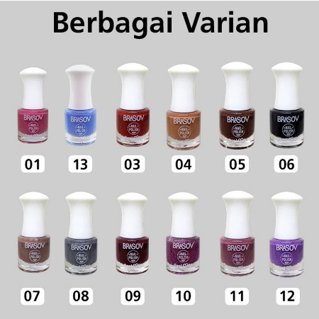 ⭐ BAGUS ⭐ BRASOV NAIL POLISH PEEL OFF / NUDE SERIES | Kutek Cat Kuku Bisa dikelupas