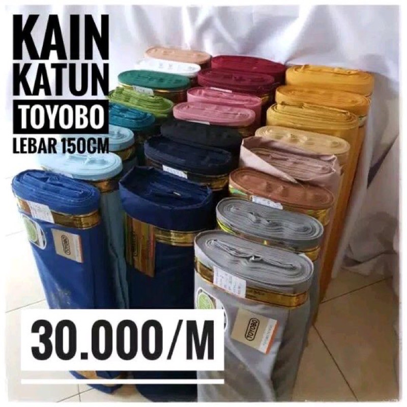 Kain katun toyobo ori japan royal mix fodu lebar 150