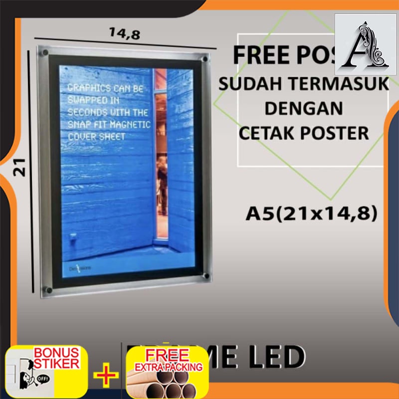 

Murah Akrilik Led Menu / Akrilik Display Menu LED (A5)
