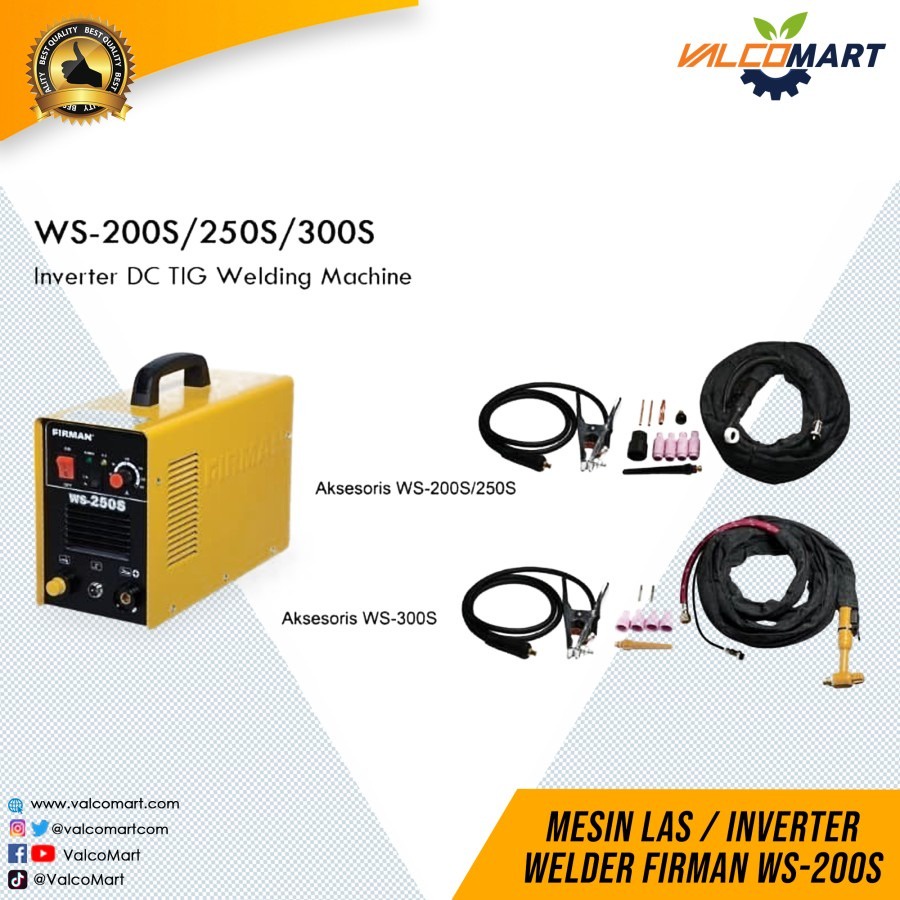 Firman WS-200S Mesin Las Inverter DC TIG