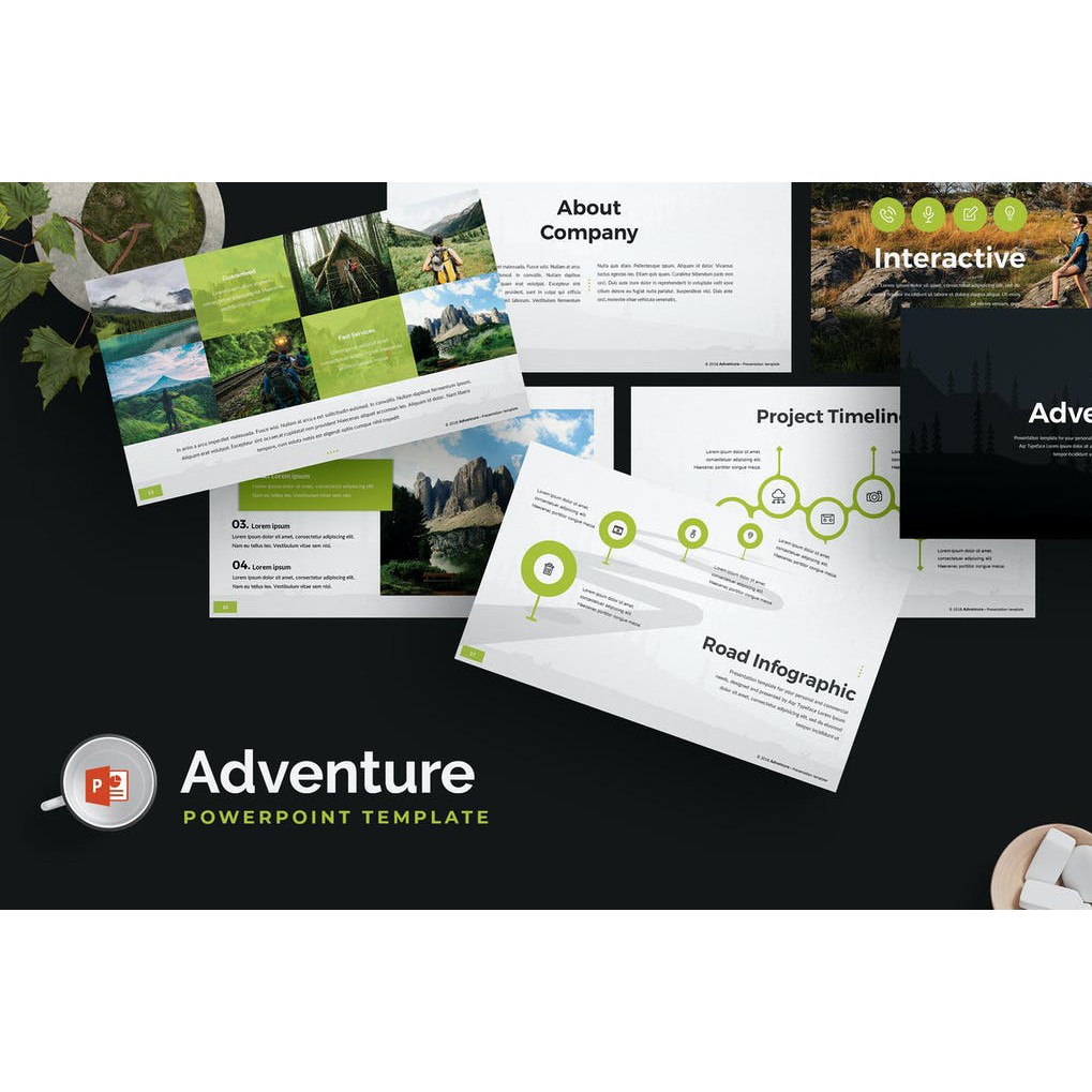 

Template Powerpoint: Adventure 120+ Kreatif Slide Presentasi (PPT,PPTX)