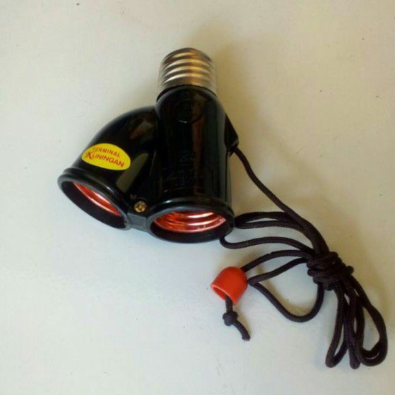 Fitting Gantung Tarik 2 Lampu