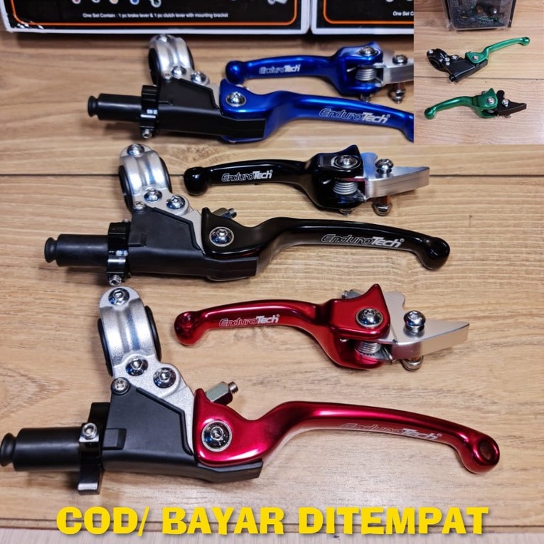 (KLX150/ CRF150/WR155 SEMUA MOTOR) HANDLE ENDURO TECH/ HUTECH REM DAN KOPLING UNIVERSAL SEMUA MOTOR