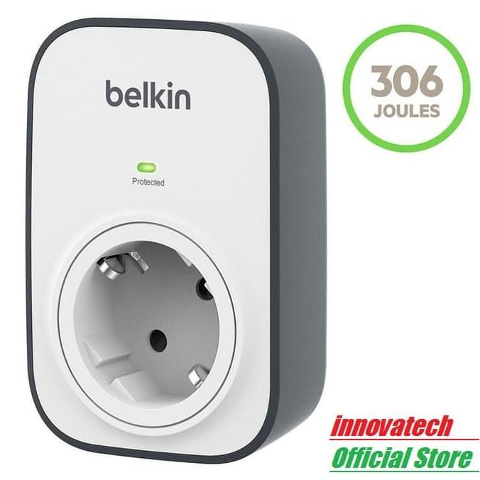 Belkin BSV102VF Surge Protector Colokan listrik anti petir 1 outlet