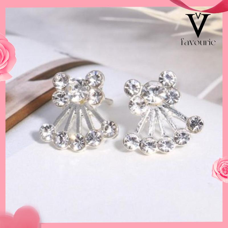 [COD]Pearl Flash Diamond Stud Earrings Anting Perhiasan Kecil-FA