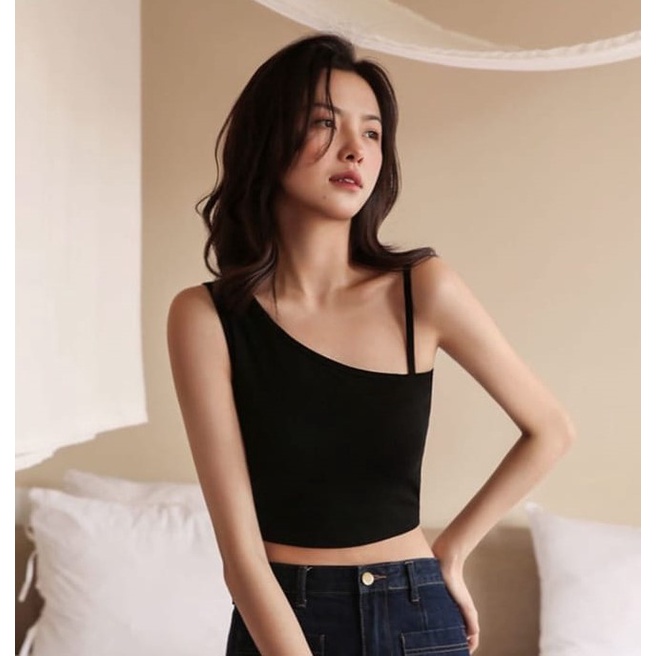 HUES.ID Tank Top Wanita Dengan Tali Strap Dan Bahan Adem Bergaya Tanktop bra 1096