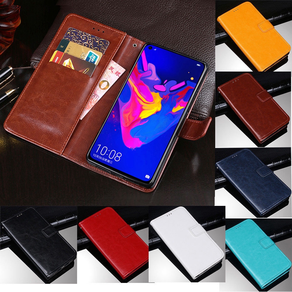 Casing Flip Case Dompet Kulitstandslot Kartututup Magnet Untuk Huawei Honor V20