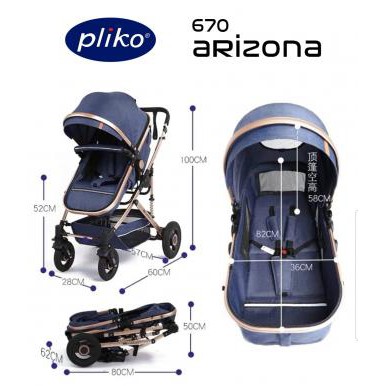 Jual Kereta Dorong Bayi Stroller Pliko 