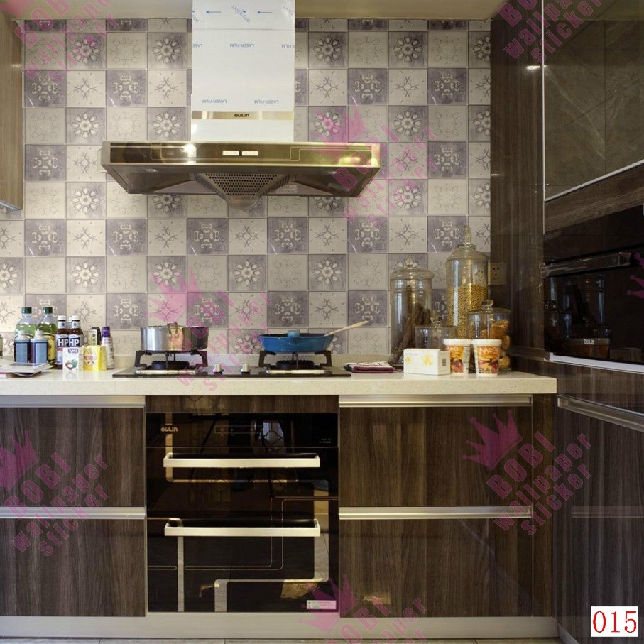 Wallpaper Sticker Dapur Bervariasi Motif / Ukuran 5mx45cm / Termurah dan Berkualitas