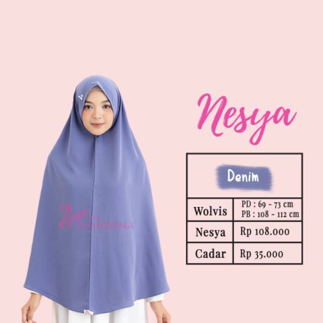 HIJAB SYANDANA NESYA KHIMAR WOLFIS NON PET