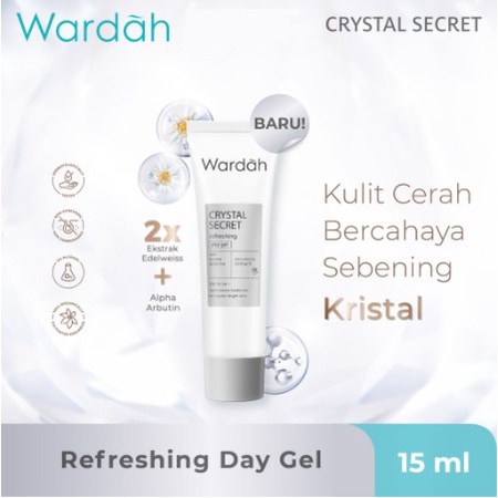 ★ BB ★Wardah Crystal Secret Refeshing Day Gel SPF35 PA+++ 15ml