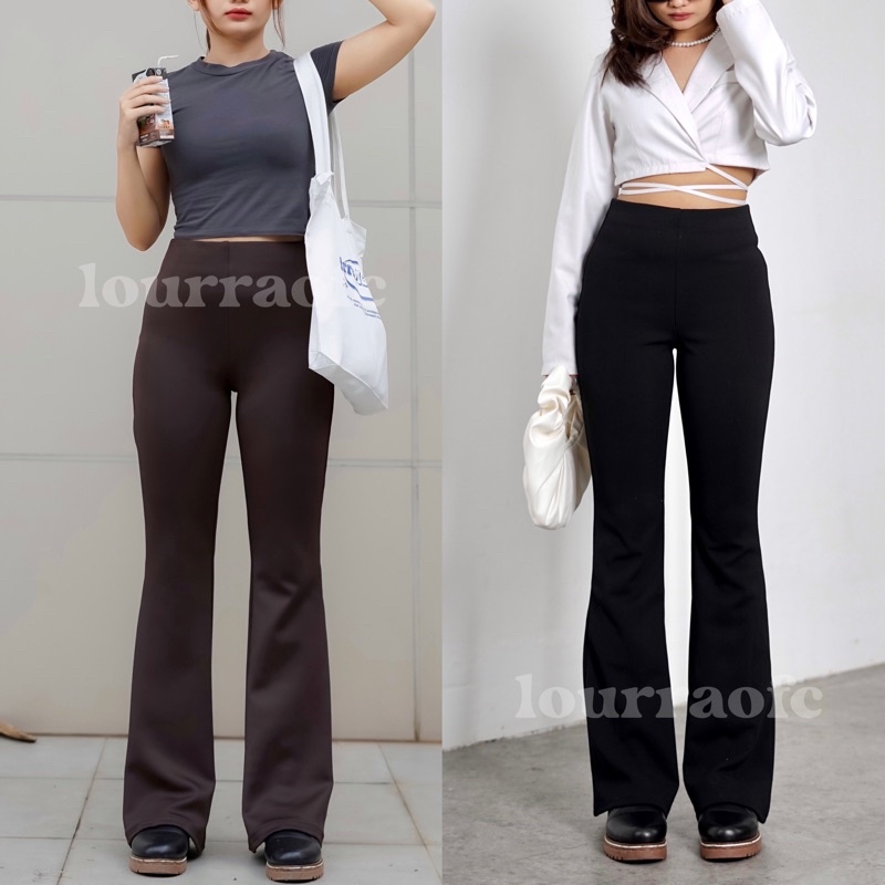 SUGA Flare Pants // Highwaist pants