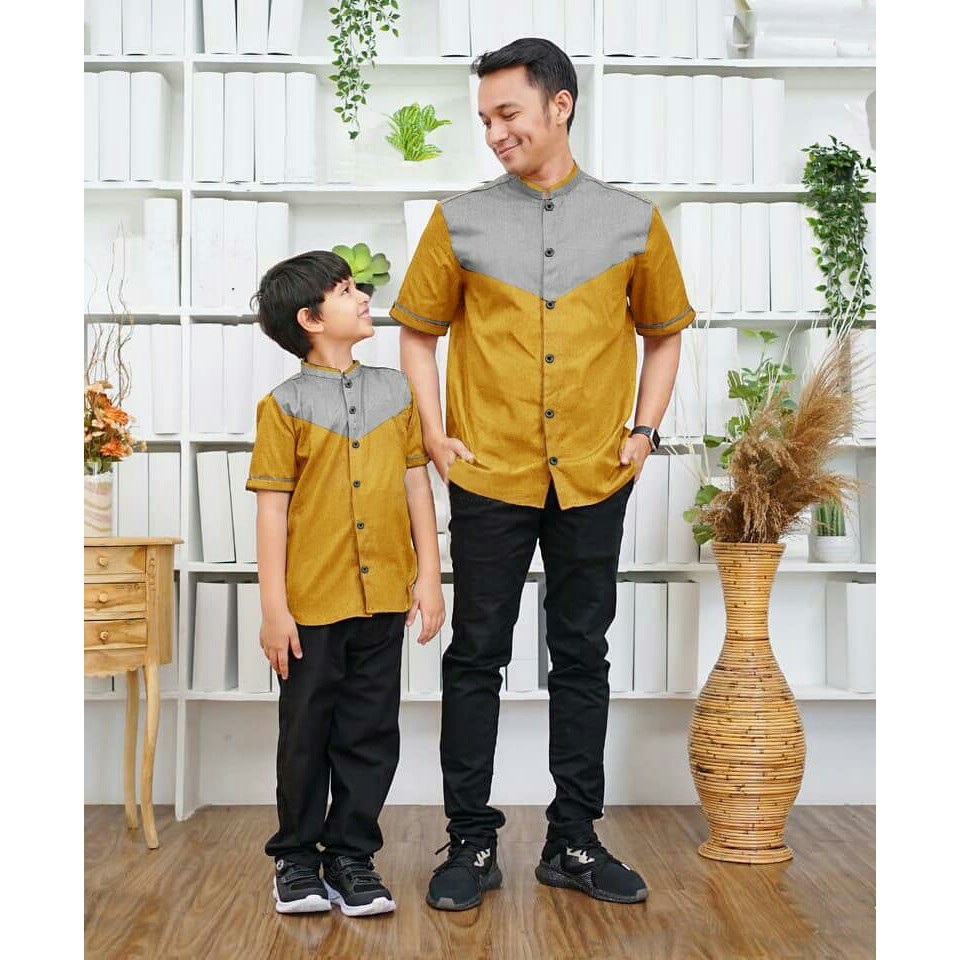 Couple Jozo - Couple Ayah dan Anak - Couple Muslim - Baju Koko Ayah dan Anak Terbaru