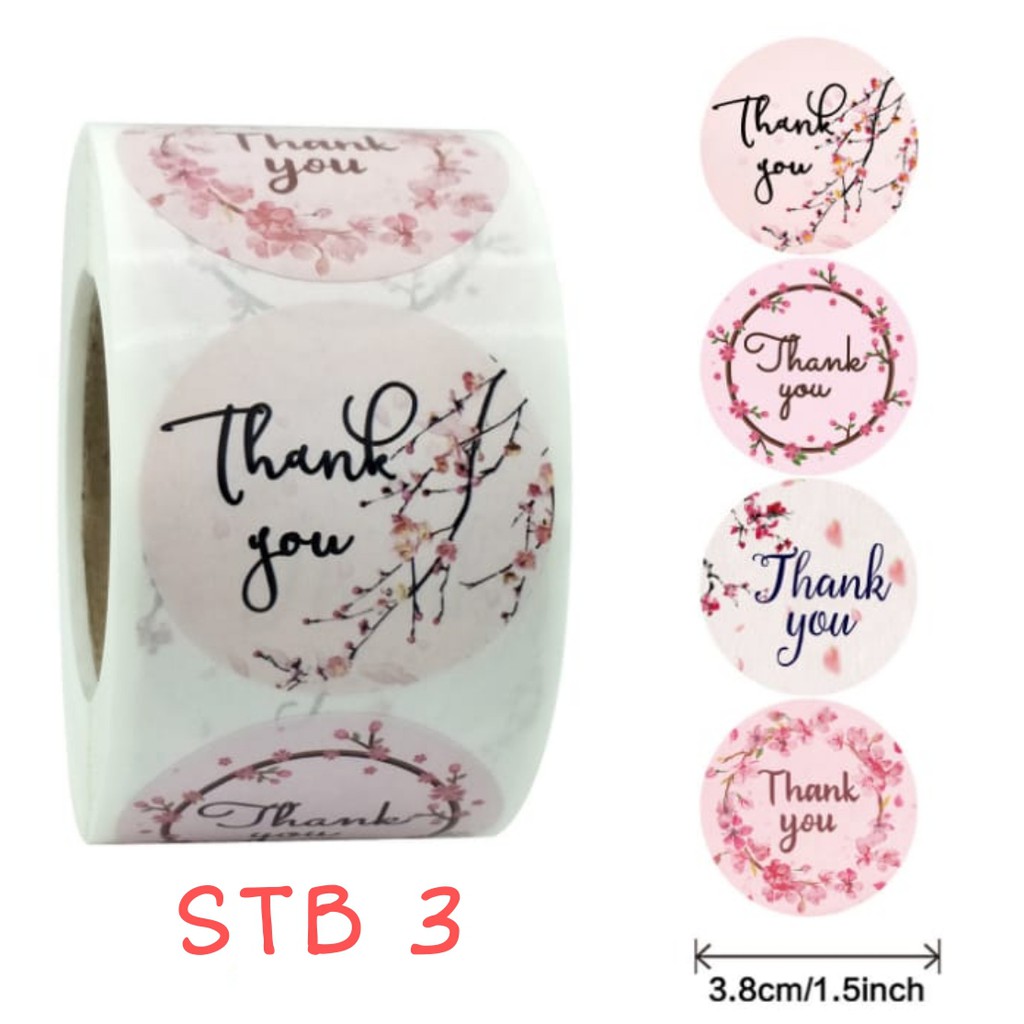 

(STB3) Sticker Segel/Stiker Thank You BESAR
