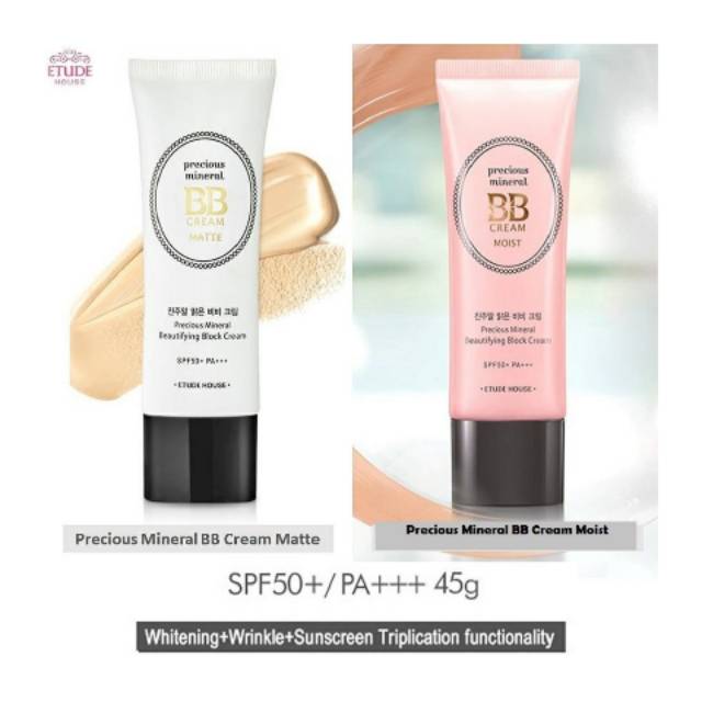 ORIGINAL ETUDE HOUSE PRECIOUS MINERAL BB CREAM 45GR