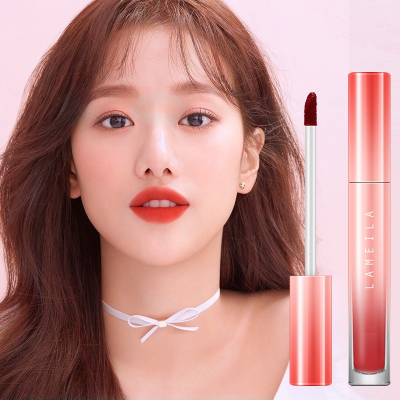 LAMEILA LIP GLAZED LIP LIQUID MOISTURIZING LIPSTICK MURAH KODE 1040