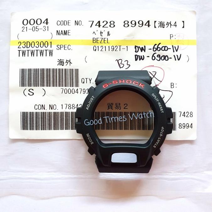 Bezel G-Shock Dw-6600-1V Dw-6900 / Dw 6600 / Dw 6900 Casio Original Terbaru