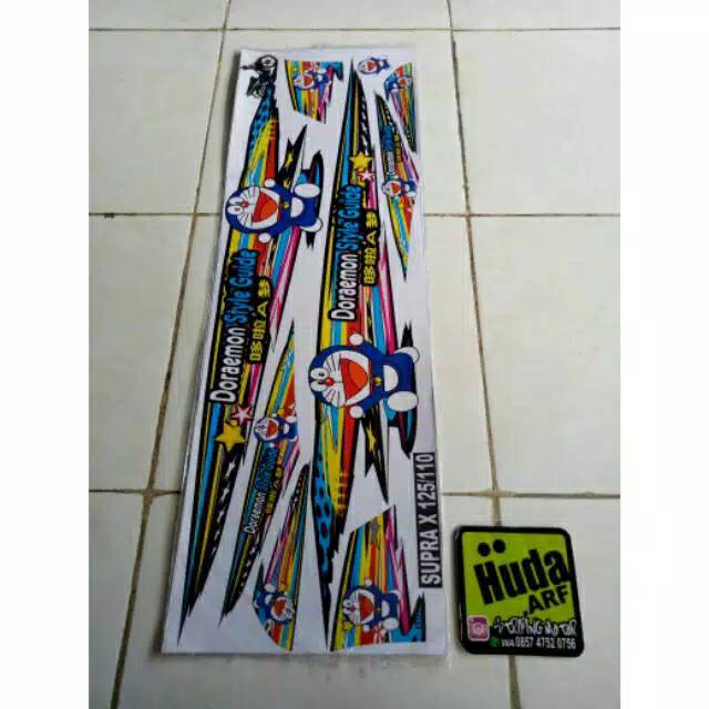 Striping variasi kartun supra x 125 supra x 100 karisma dan shogun