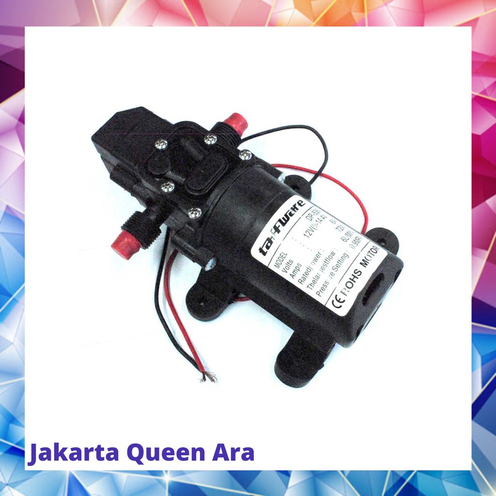 Taffware Pompa Air Elektrik High Pressure 12V 72W 130PSI - DP-53