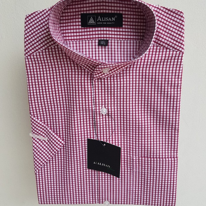 Kemeja Kerah Koko Lengan Pendek Alisan