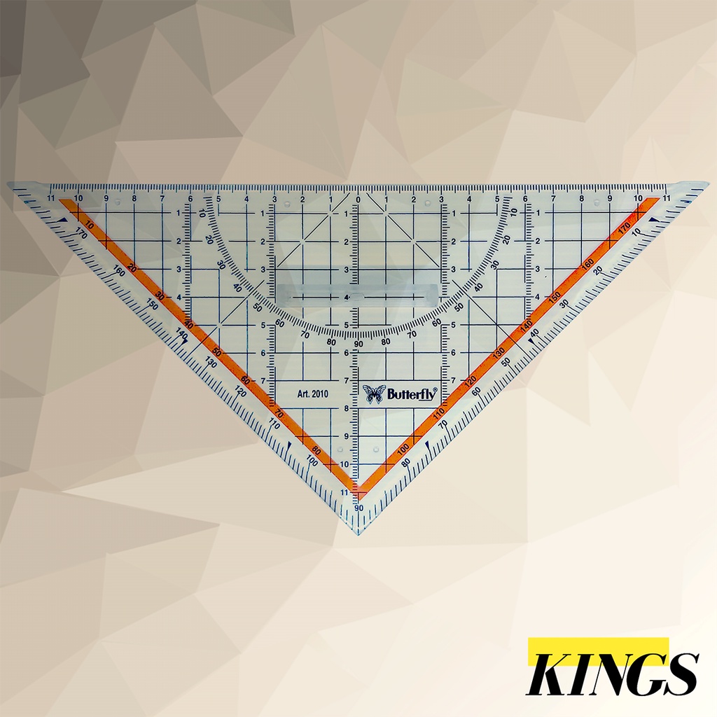 

Butterfly Ruler / Penggaris Segitiga Scala BT-2010
